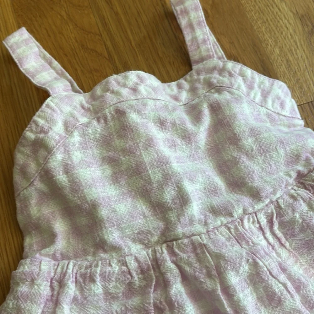 18M Cat & Jack Light Pink Gingham Dress